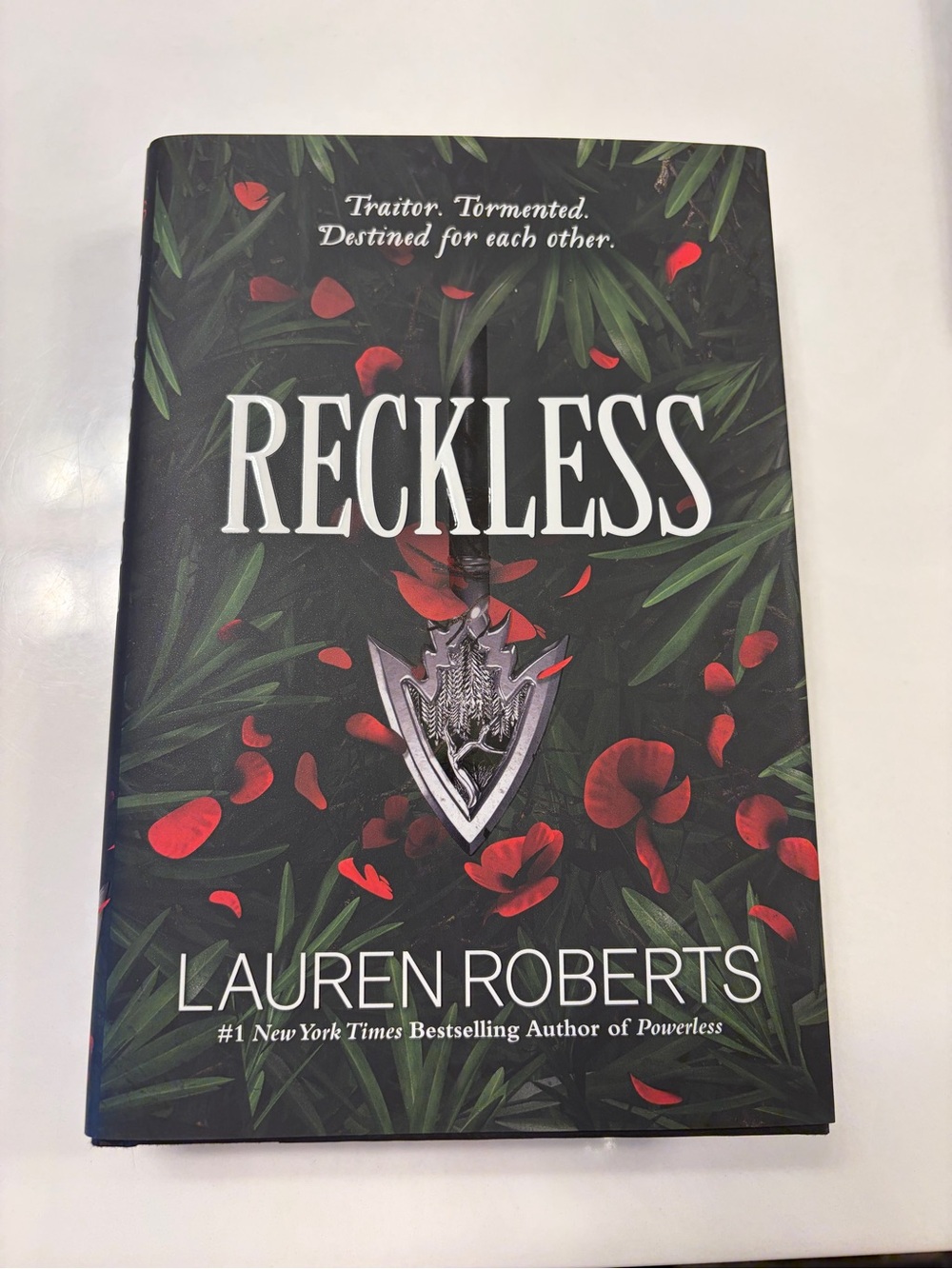 Reckless by Lauren Roberts - Hardcover Novel in Black & Red